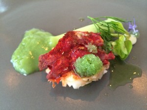 Lobster and cucumber