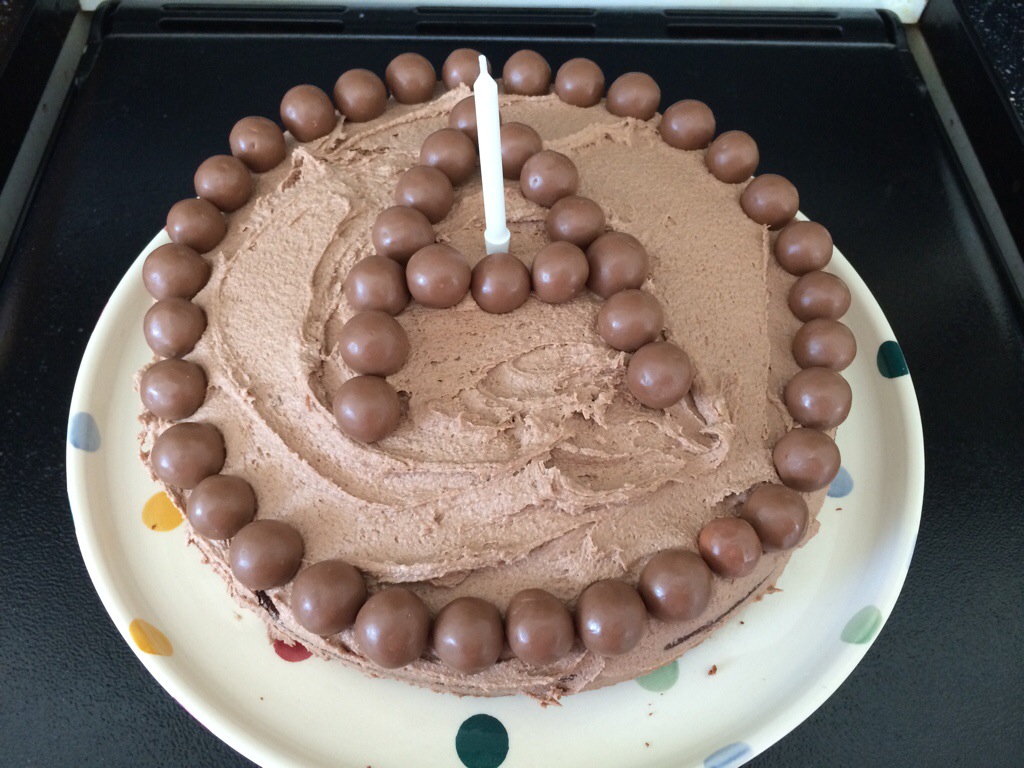 Malteser birthday cake
