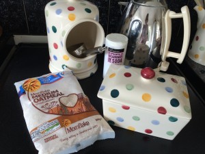 Ingredients for oatcakes