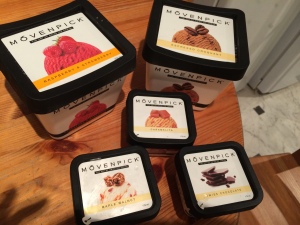 Various moevenpick ice creams