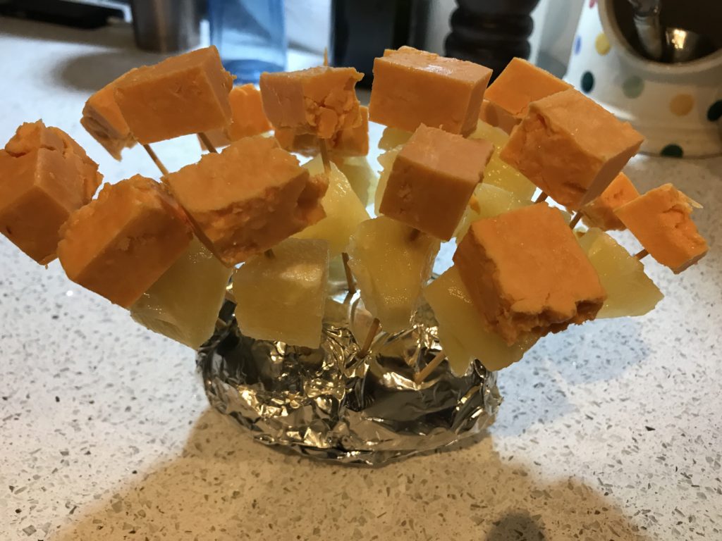 cheese and pineapple