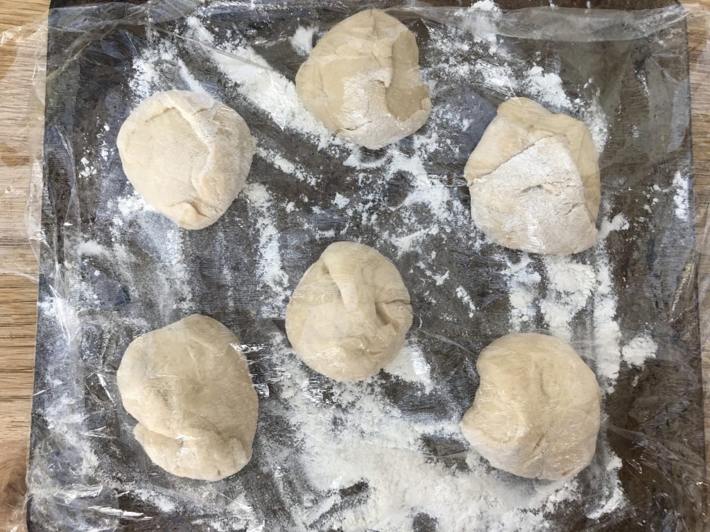 Balls of Doughnut dough
