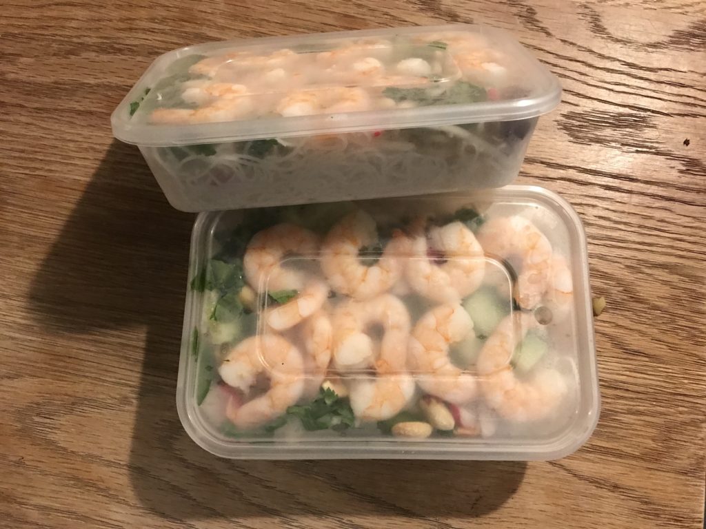Asian prawn salad